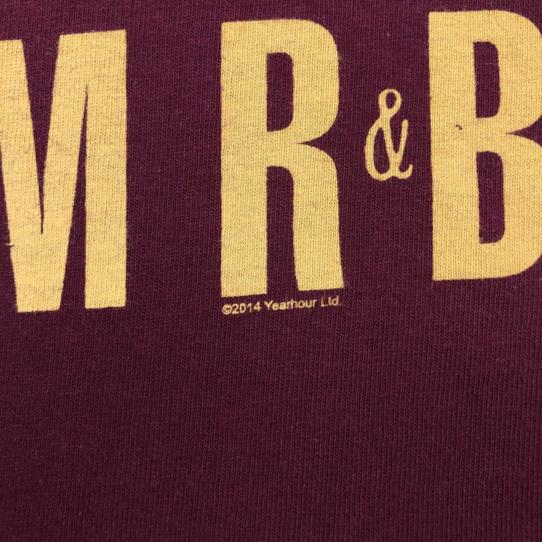 THE WHO Band T-shirt, Men's L size unclear burgundy type Vintage Second Hand