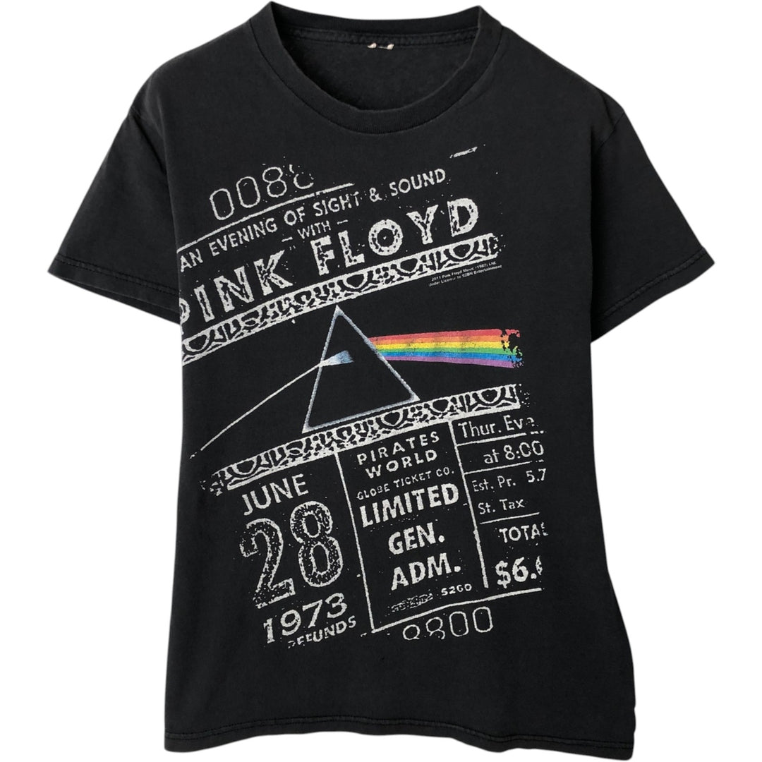 PINK FLOYD Pink Floyd Band T-shirt Band T Men's S size unclear black type Vintage Second Hand