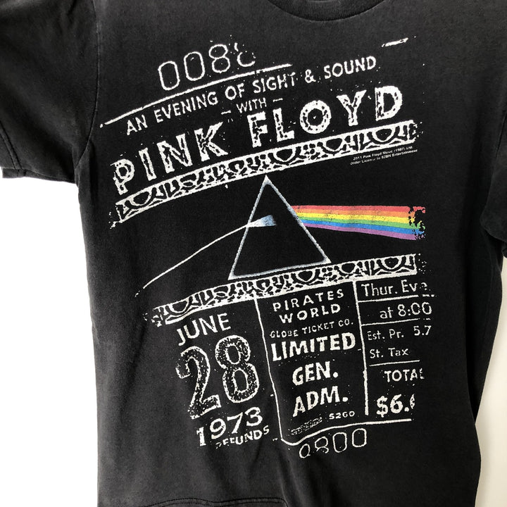PINK FLOYD Pink Floyd Band T-shirt Band T Men's S size unclear black type Vintage Second Hand