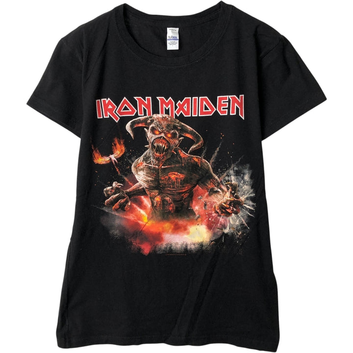 TULTEX IRON MAIDEN Iron Maiden Band T-shirt Band T Men's L size cotton black type Vintage Second Hand