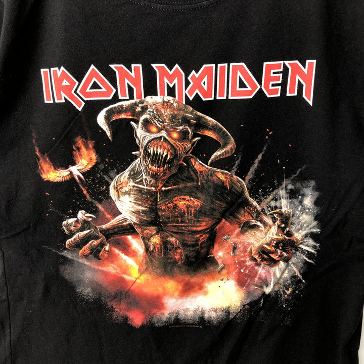 TULTEX IRON MAIDEN Iron Maiden Band T-shirt Band T Men's L size cotton black type Vintage Second Hand