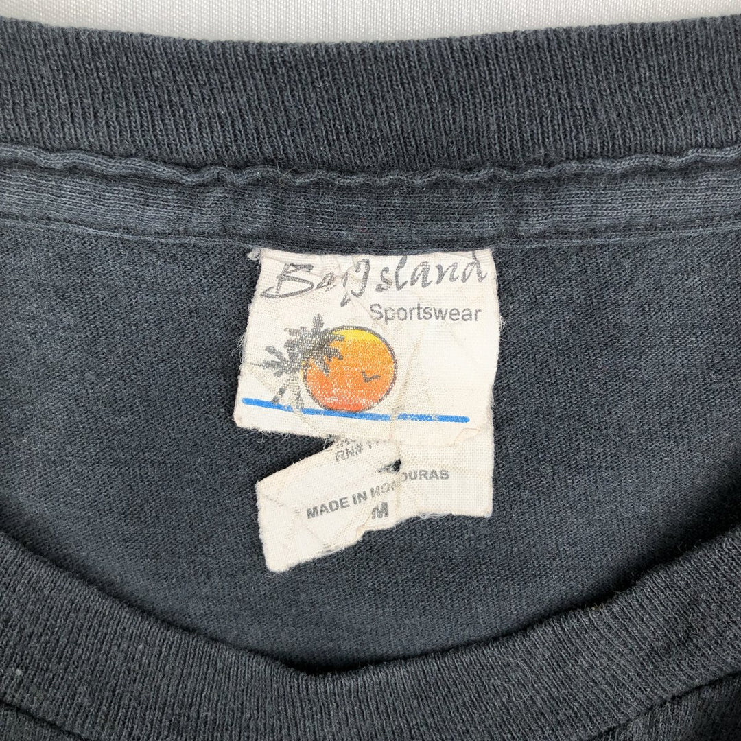 BAY ISLAND THE WHO Band T-shirt (Men's size M) cotton black type Vintage Second Hand