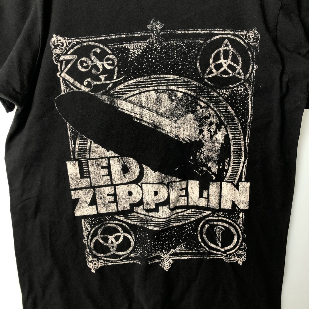 Tultex LED ZEPPELIN Band T-Shirt (Men's Size M) cotton black type Vintage Second Hand