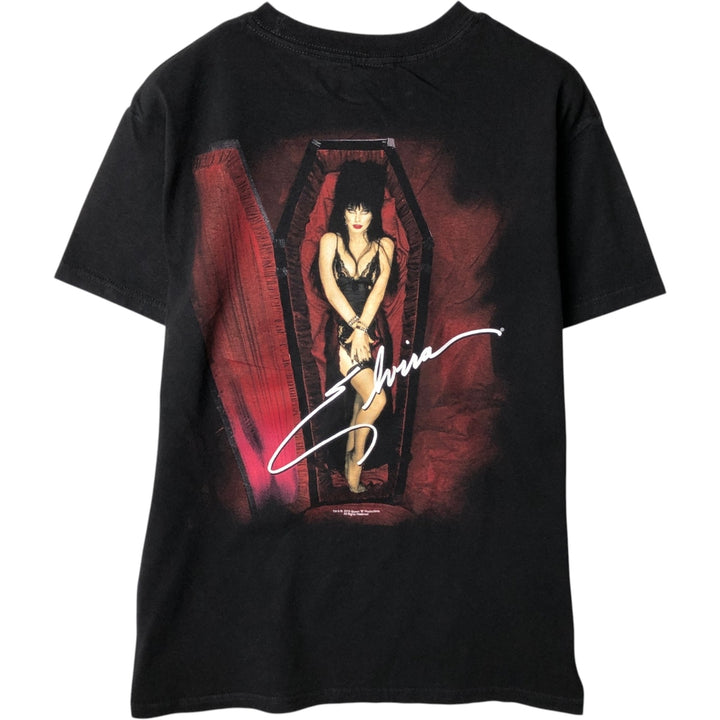 Elvira Band T-shirt (Men's size M) cotton black type Vintage Second Hand