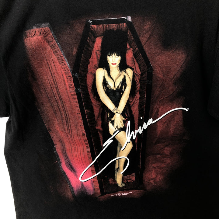 Elvira Band T-shirt (Men's size M) cotton black type Vintage Second Hand