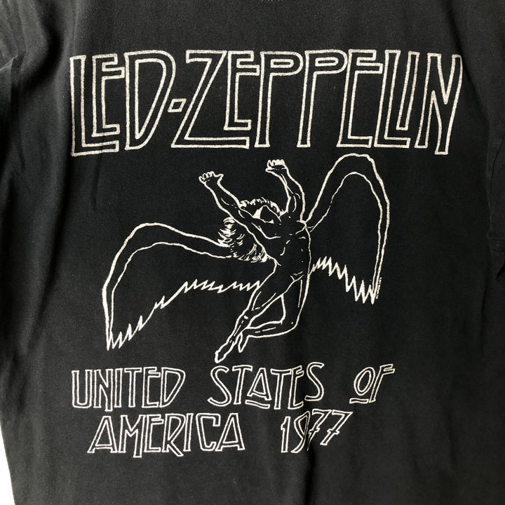 Anvil LED ZEPPELIN Band T-shirt (Men's XL equivalent) cotton black type Vintage Second Hand