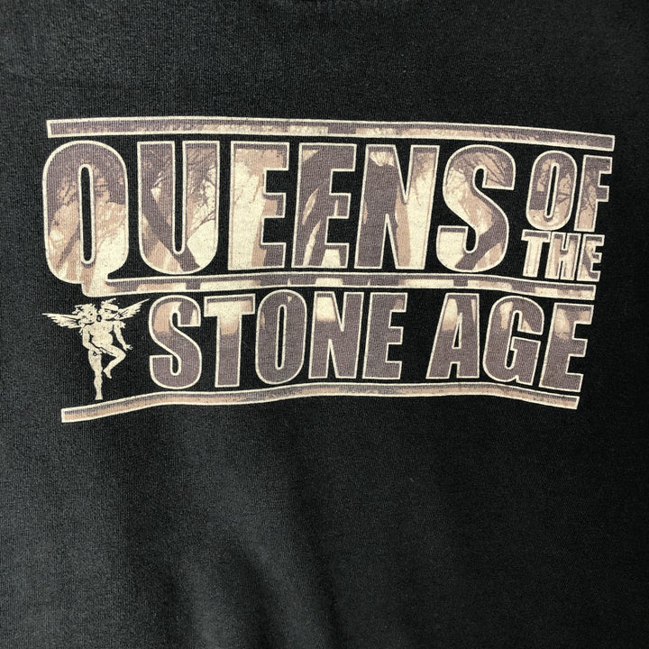 DELTA QUEENS OF THE STONE AGE Band T-Shirt, Made in USA, Men's XL equivalent. cotton black type Vintage Second Hand