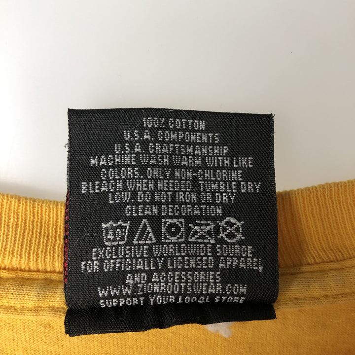 2000'S Zion Bob Marley Band T-shirt, Made in USA, Men's XL equivalent. cotton yellow type Vintage Second Hand