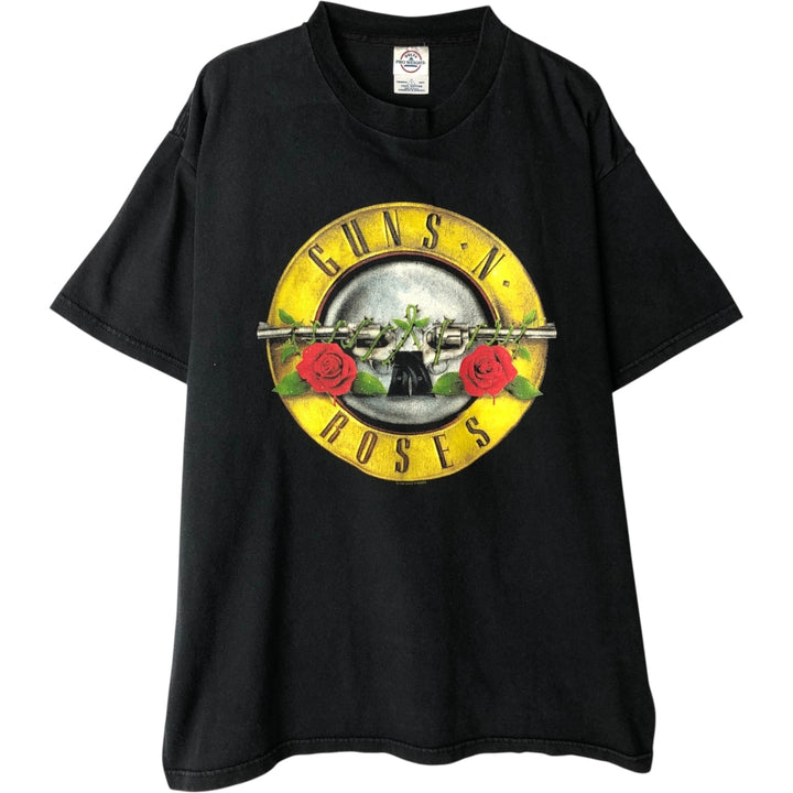 DELTA Guns N' Roses Band T-Shirt (Men's Size L) cotton black type Vintage Second Hand