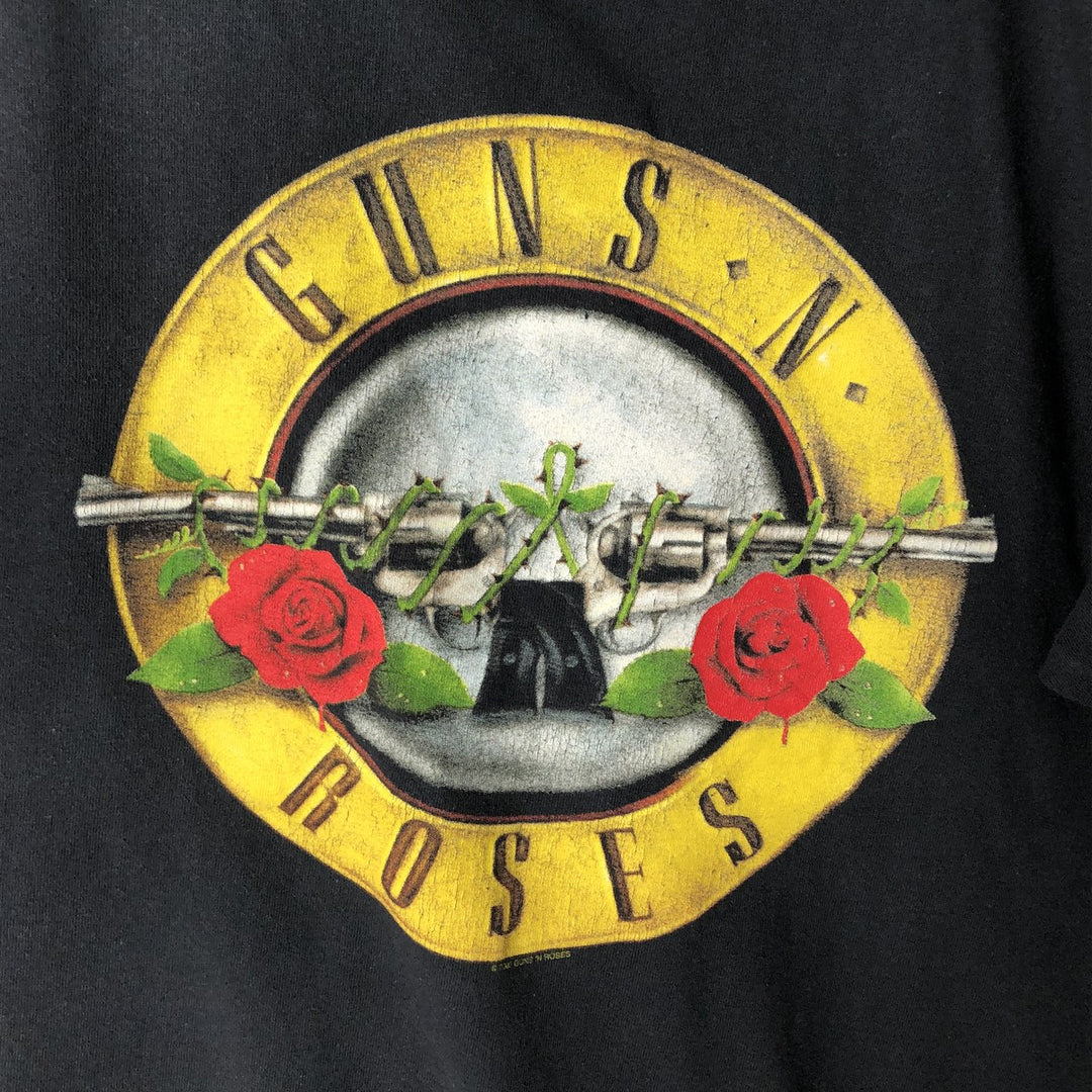 DELTA Guns N' Roses Band T-Shirt (Men's Size L) cotton black type Vintage Second Hand
