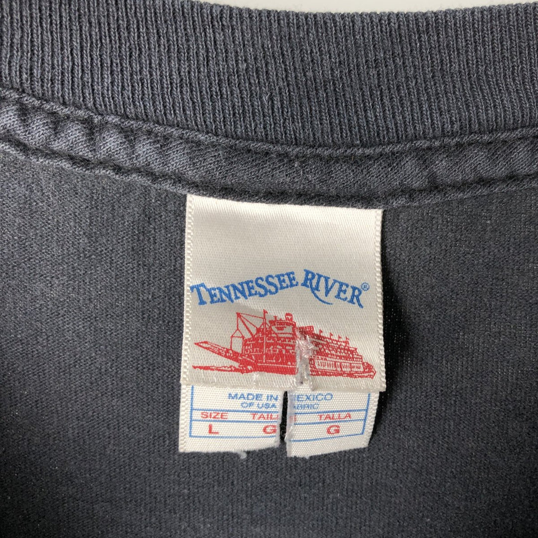 TENNESSEE RIVER Man? Manner Band T-shirt (Men's size L equivalent) cotton black type Vintage Second Hand