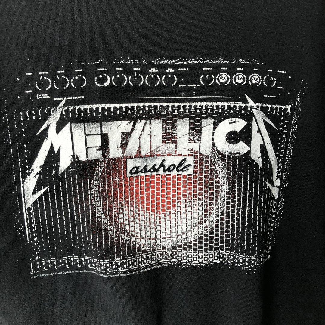 PHILCOS METALLICA Band T-shirt (Men's XL equivalent) cotton black type Vintage Second Hand