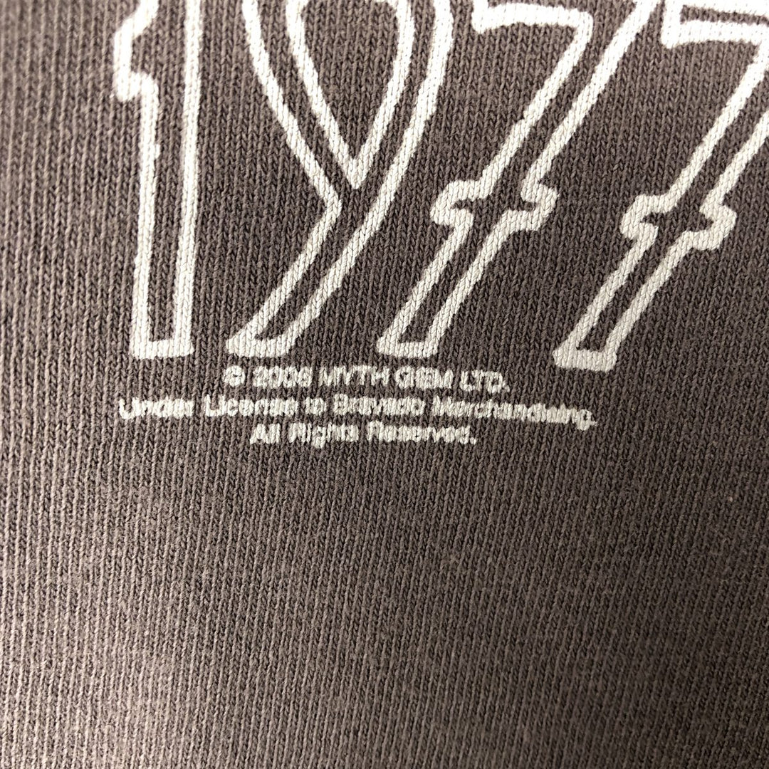 00'S LED ZEPPELIN Led Zeppelin band T-shirt, band T, men's size L cotton Charcoal Vintage Second Hand