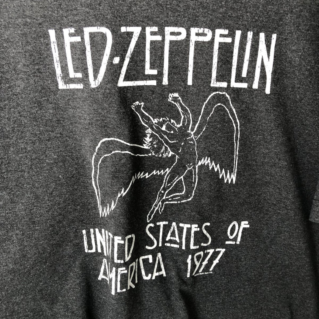 ALSTYLE LED ZEPPELIN Band T-shirt (Men's size L) cotton black type Vintage Second Hand