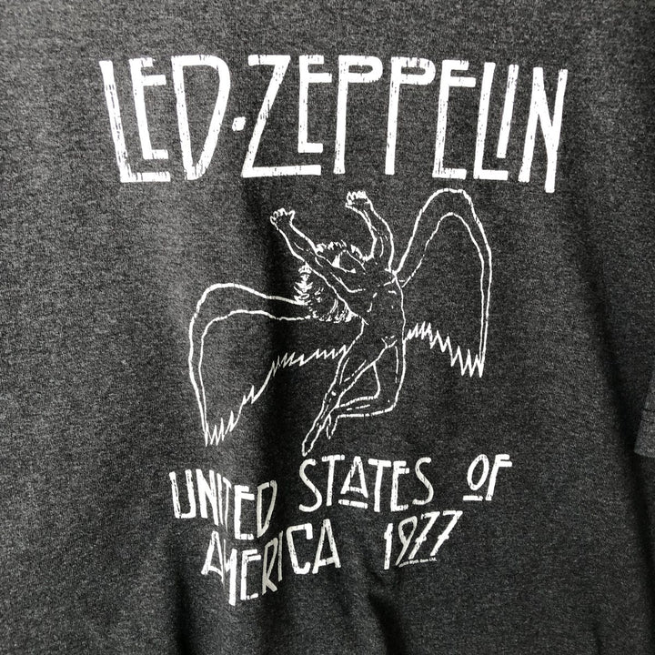 ALSTYLE LED ZEPPELIN Band T-shirt (Men's size L) cotton black type Vintage Second Hand