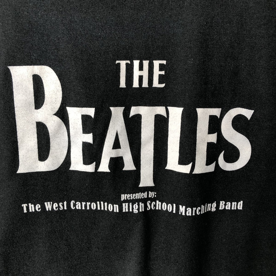 Hanes THE BEATLES Band T-shirt, Men's Size L (approx.) cotton black type Vintage Second Hand