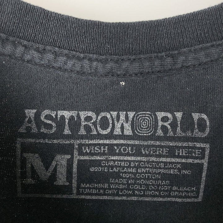 ASTRO WORLD Astroworld Rap T-shirt, Men's Size M cotton black type Vintage Second Hand