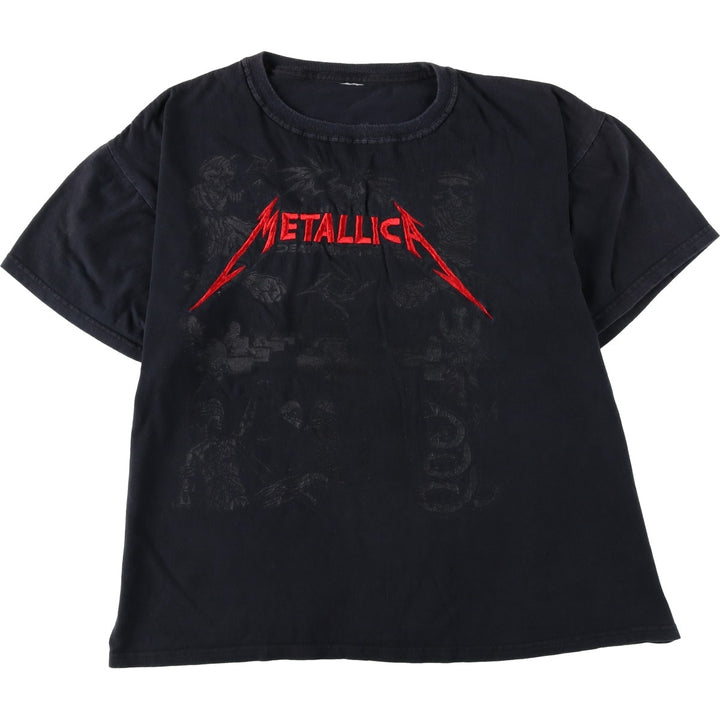 METALLICA Band T-Shirt, Men's Size L (Equivalent), Short Sleeve unclear black type Vintage Second Hand