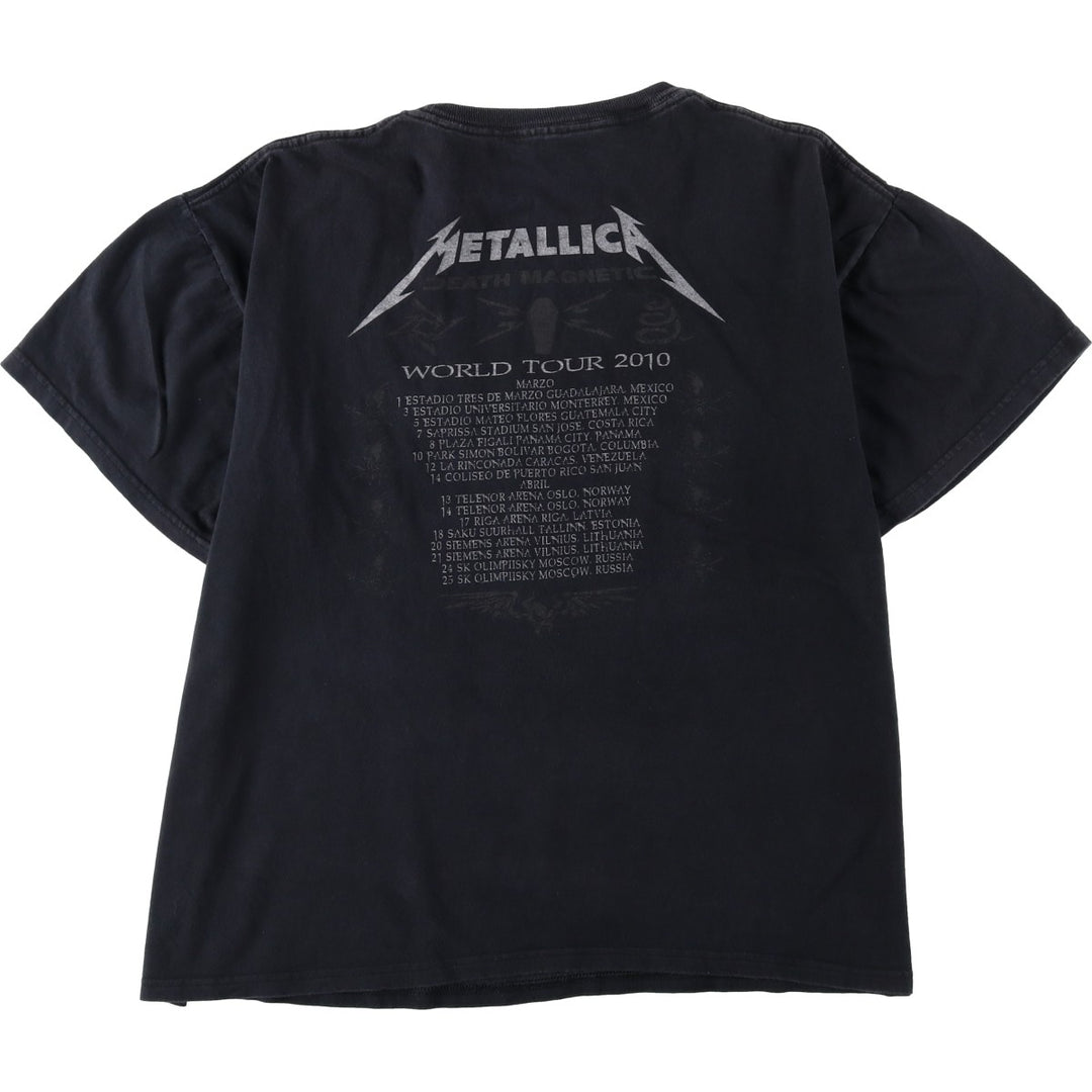 METALLICA Band T-Shirt, Men's Size L (Equivalent), Short Sleeve unclear black type Vintage Second Hand