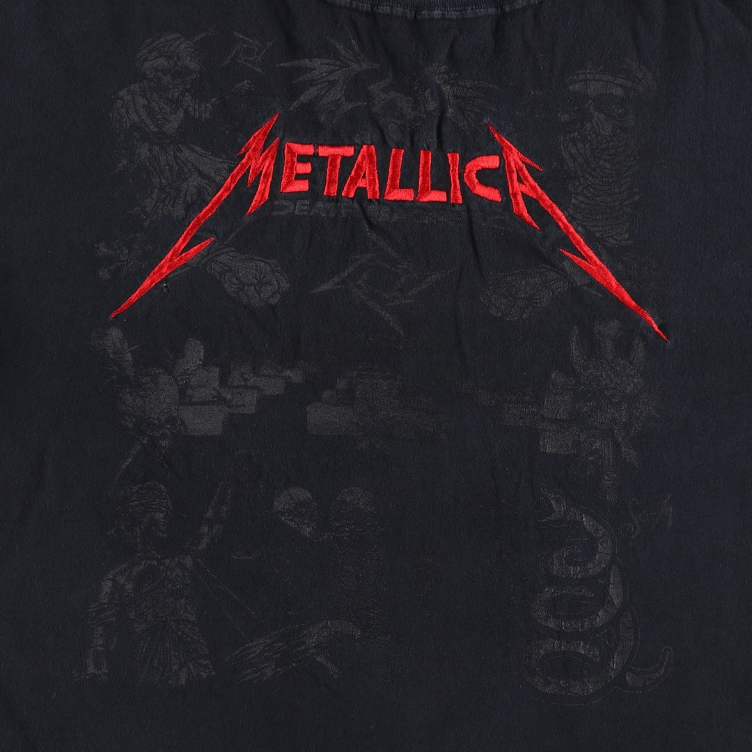METALLICA Band T-Shirt, Men's Size L (Equivalent), Short Sleeve unclear black type Vintage Second Hand