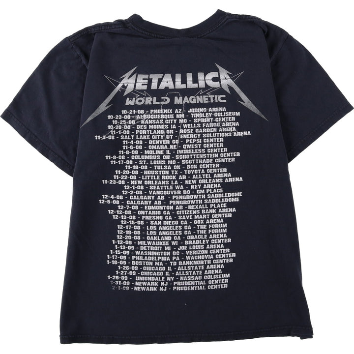 2000'S Anvil Metallica Skull Pattern Band T-Shirt (Men's Size S) unclear black type Vintage Second Hand
