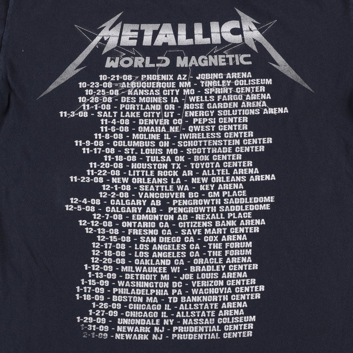 2000'S Anvil Metallica Skull Pattern Band T-Shirt (Men's Size S) unclear black type Vintage Second Hand