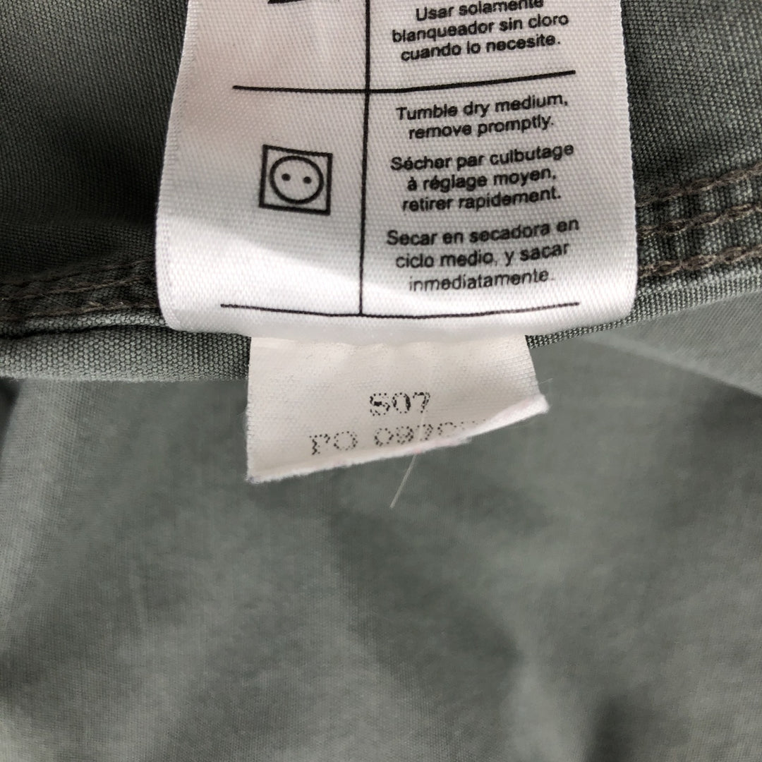 Carhartt short sleeve work shirt, men's XL size cotton Khaki type sage green Vintage Second Hand