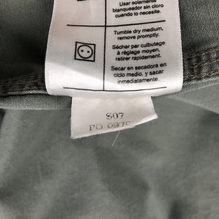 Carhartt short sleeve work shirt, men's XL size cotton Khaki type sage green Vintage Second Hand