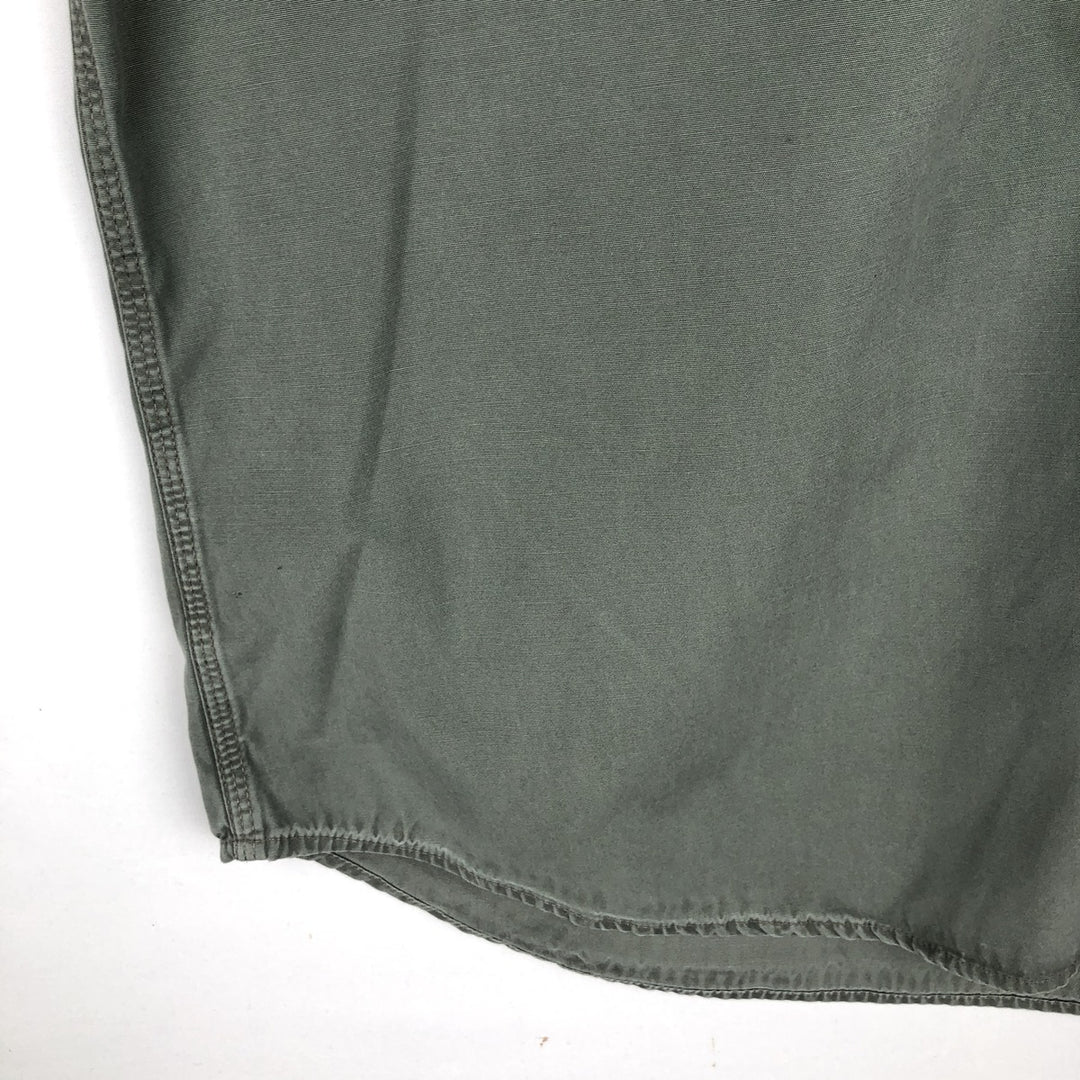 Carhartt short sleeve work shirt, men's XL size cotton Khaki type sage green Vintage Second Hand