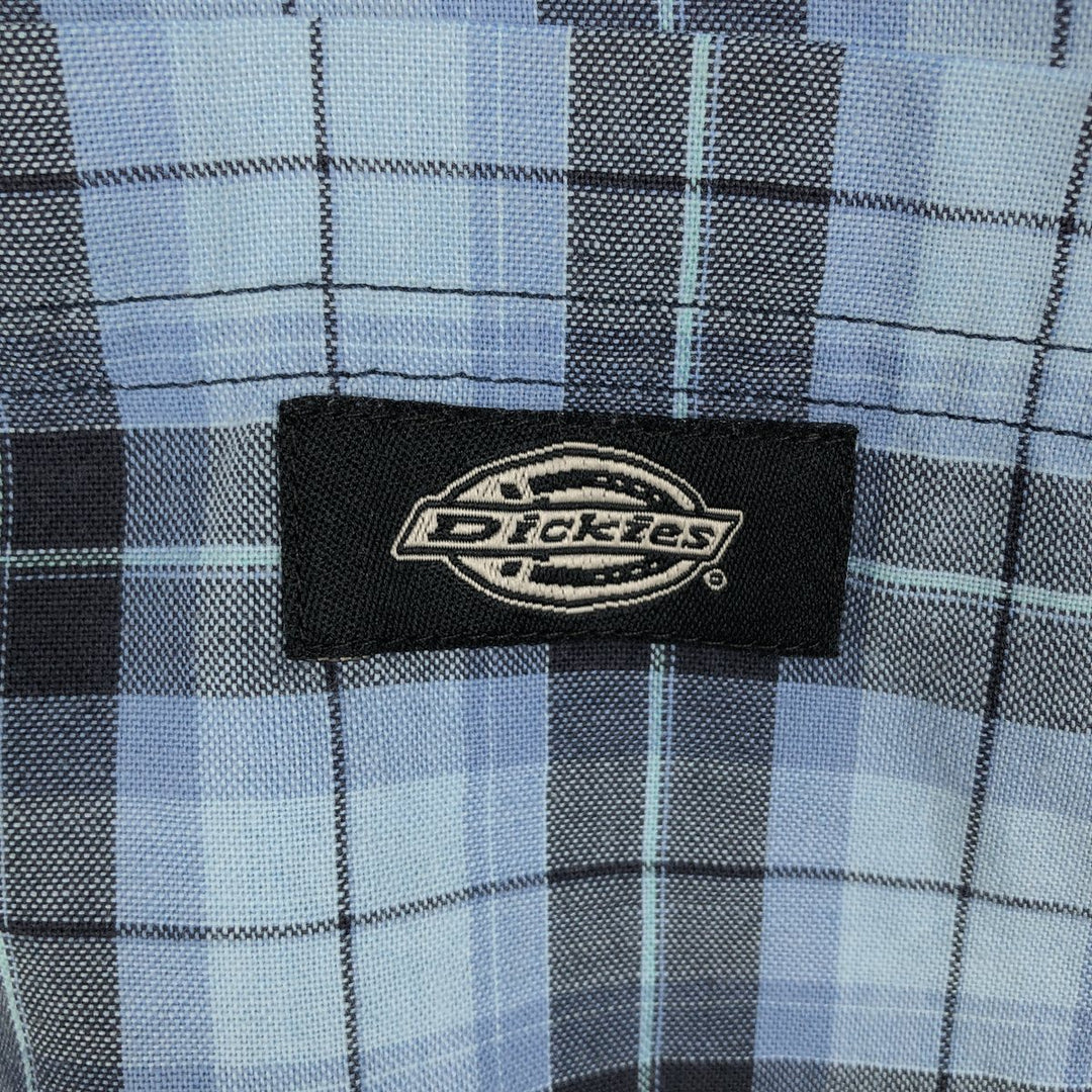Dickies Short-Sleeve Work Shirt, Men's Size XL (Equivalent), Boxy Shirt cotton Blue type light blue Vintage Second Hand