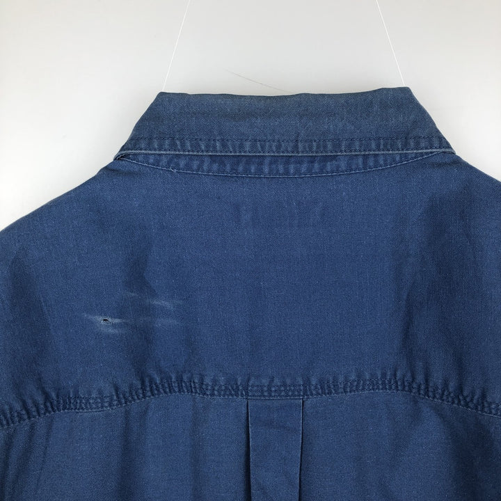 Carhartt short sleeve work shirt, men's XL size cotton blue type Vintage Second Hand