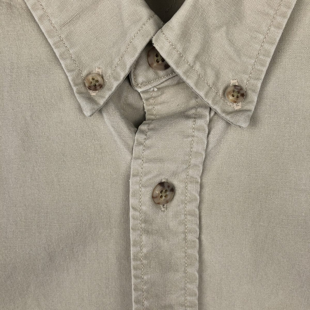 2000'S Carhartt Button-Down Short-Sleeve Work Shirt, Men's Size M (approx.) cotton Beige type Vintage Second Hand