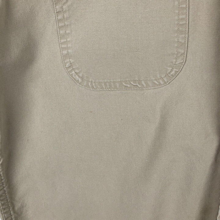 2000'S Carhartt Button-Down Short-Sleeve Work Shirt, Men's Size M (approx.) cotton Beige type Vintage Second Hand