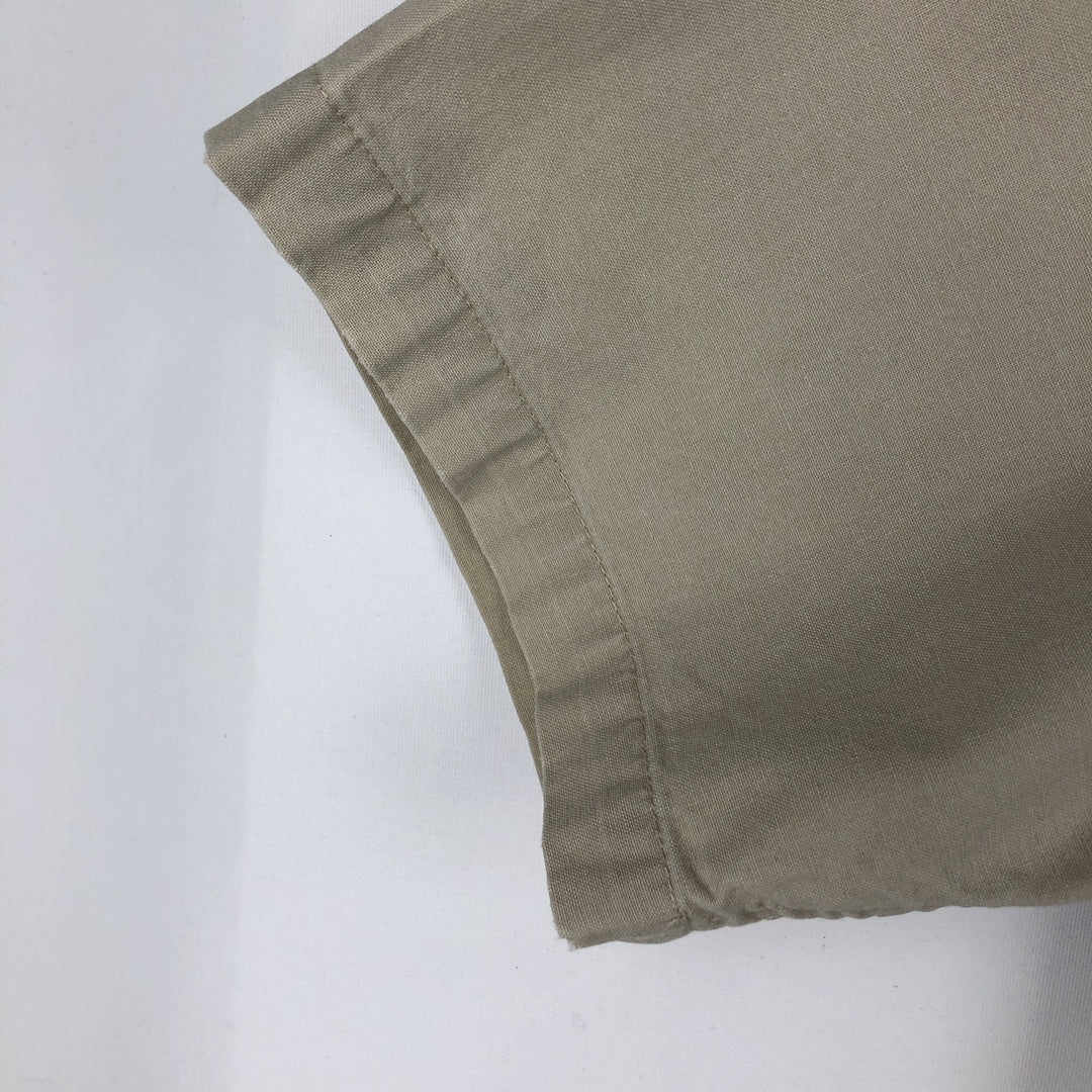 2000'S Carhartt Button-Down Short-Sleeve Work Shirt, Men's Size M (approx.) cotton Beige type Vintage Second Hand