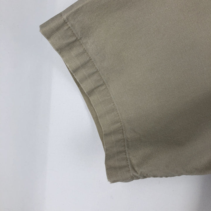 2000'S Carhartt Button-Down Short-Sleeve Work Shirt, Men's Size M (approx.) cotton Beige type Vintage Second Hand