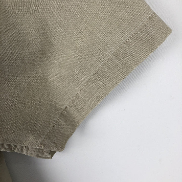 2000'S Carhartt Button-Down Short-Sleeve Work Shirt, Men's Size M (approx.) cotton Beige type Vintage Second Hand