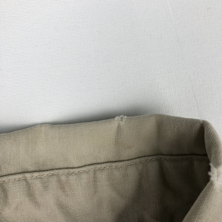 2000'S Carhartt Button-Down Short-Sleeve Work Shirt, Men's Size M (approx.) cotton Beige type Vintage Second Hand