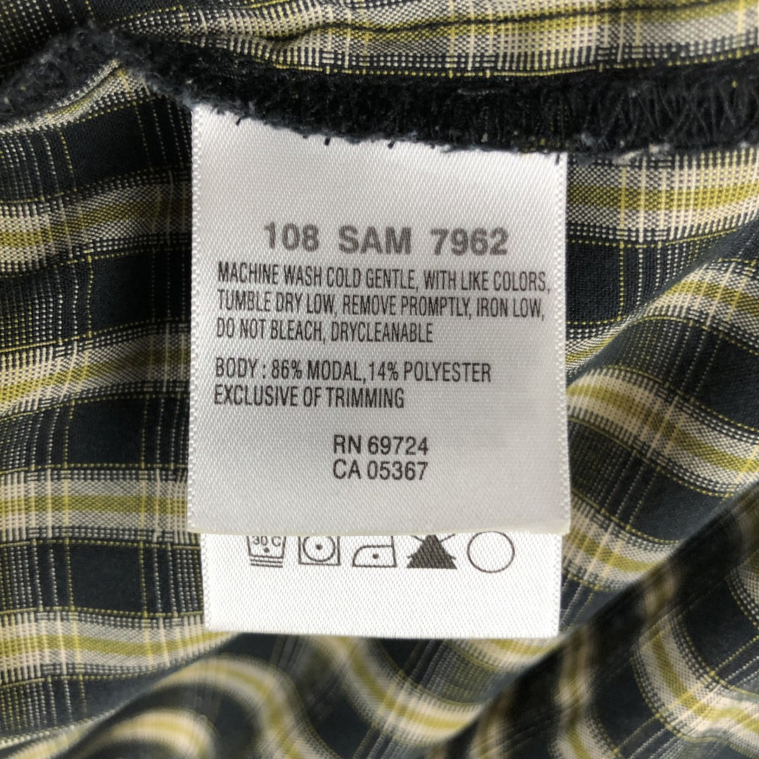 2000'S Columbia XCO Short-Sleeve Check Shirt, Boxy Shirt, Men's Size L (approx.) Modal black type Vintage Second Hand