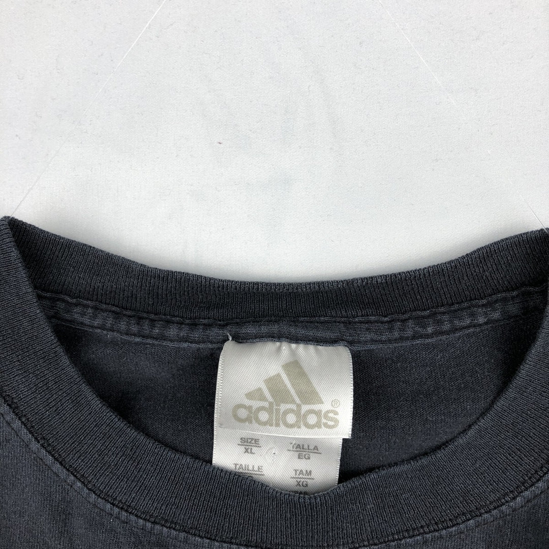 2000'S Adidas MLB New York Mets Long-Sleeve T-Shirt (Men's XL equivalent) cotton black type Vintage Second Hand