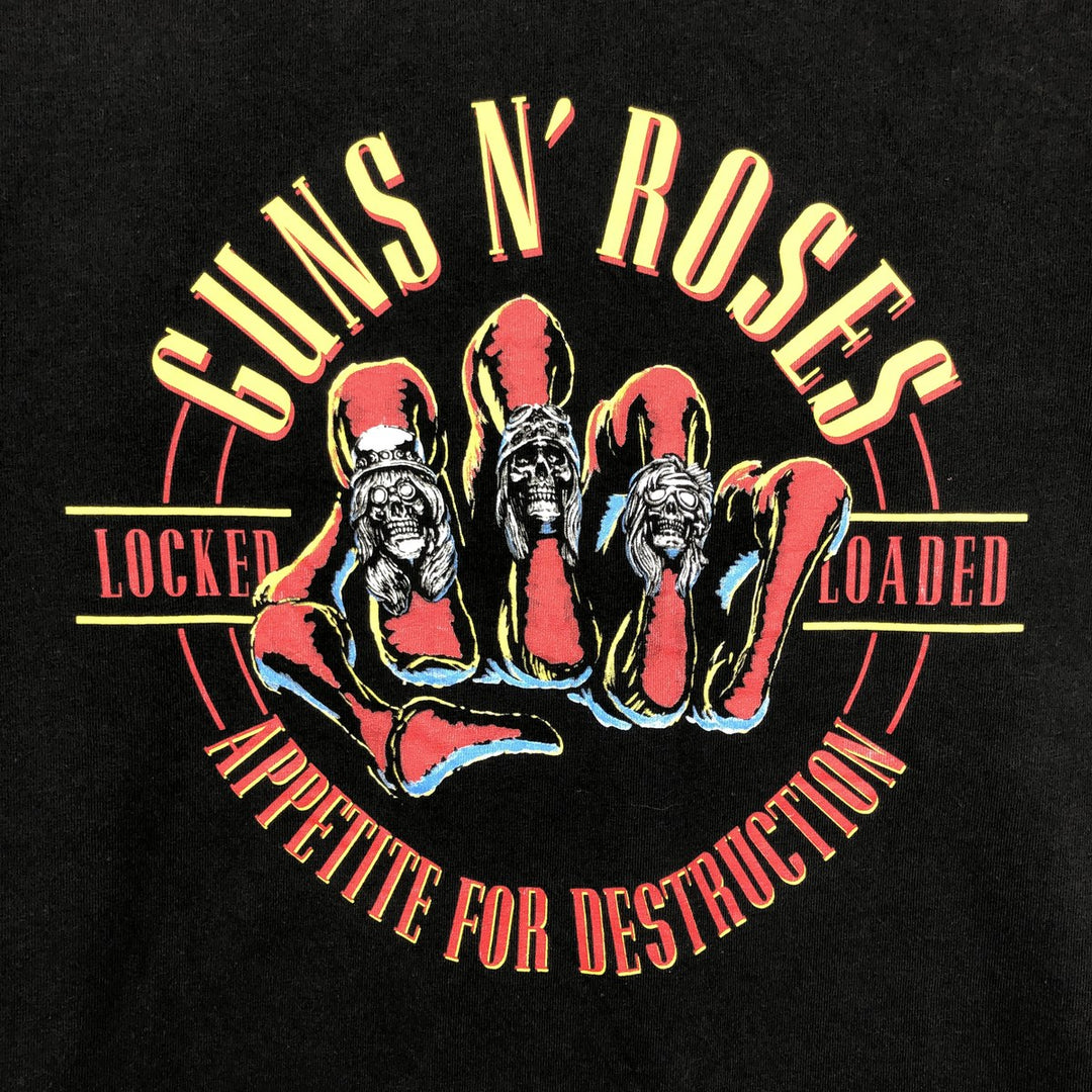 GUNS N' ROSES Guns N' Roses Long Sleeve T-Shirt, Men's Size M unclear black type Vintage Second Hand