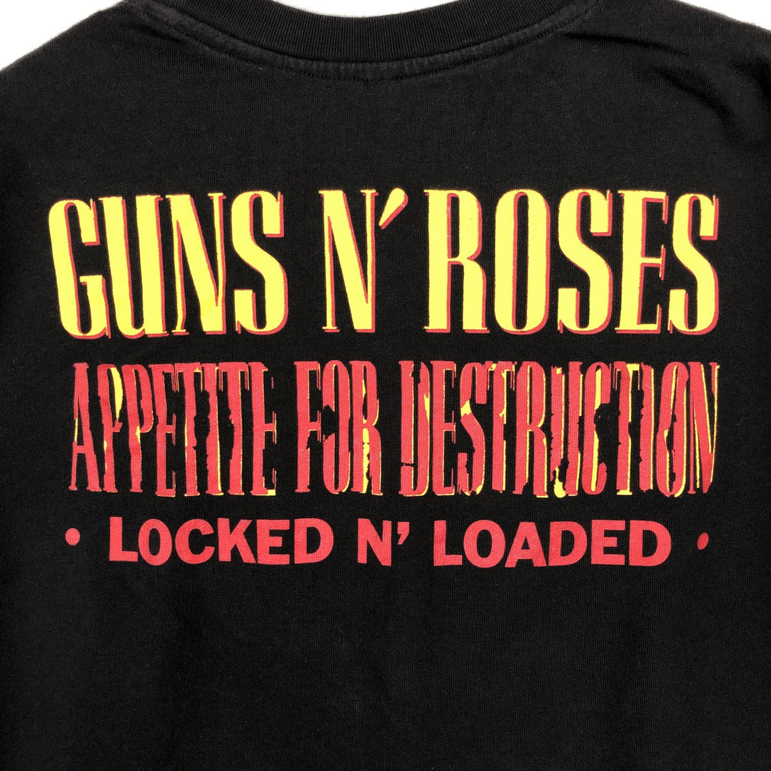GUNS N' ROSES Guns N' Roses Long Sleeve T-Shirt, Men's Size M unclear black type Vintage Second Hand
