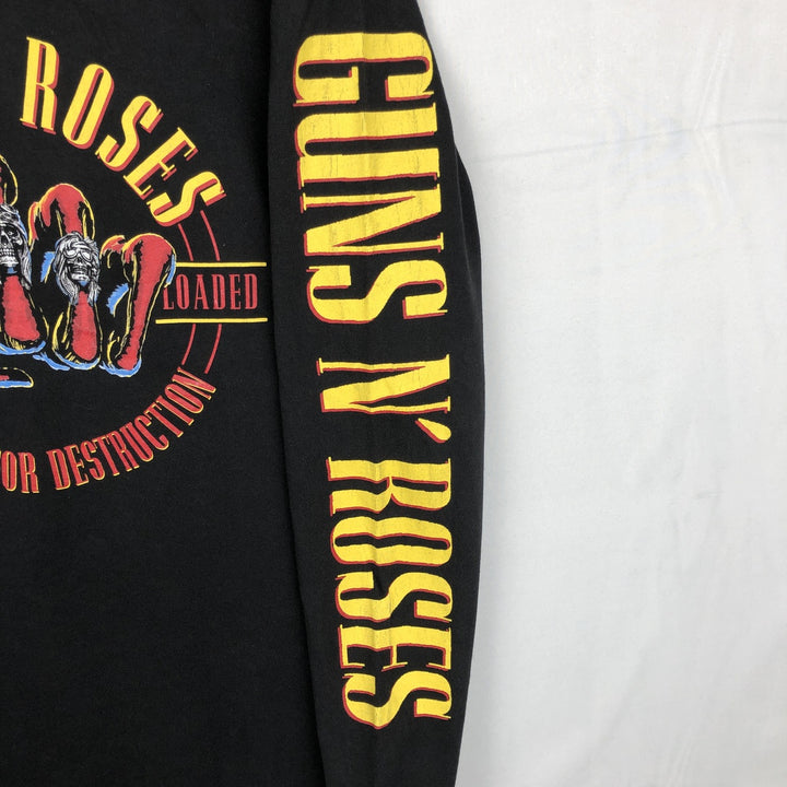 GUNS N' ROSES Guns N' Roses Long Sleeve T-Shirt, Men's Size M unclear black type Vintage Second Hand