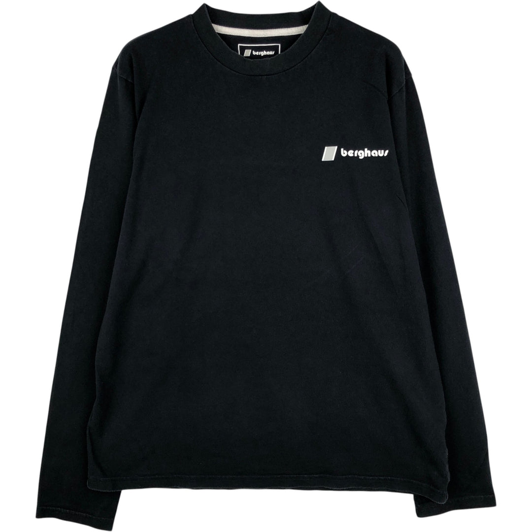 Berghaus Long-Sleeve T-Shirt (Men's Size L) cotton black type Vintage Second Hand