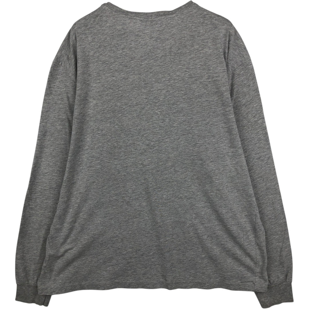 Ralph Lauren POLO by Ralph Lauren long-sleeved T-shirt, men's size L cotton gray type Vintage Second Hand