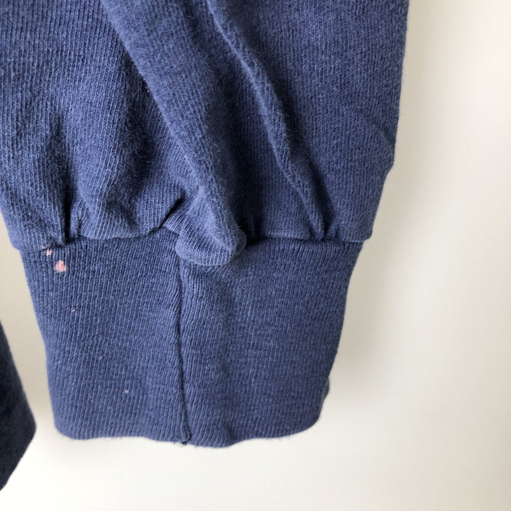 Vintage 1980'S Hanes BEEFY-T Blue Tag Long Sleeve T-Shirt, Made in USA, Men's Size L cotton navy blue type Vintage Second Hand