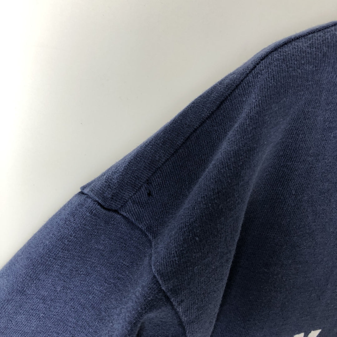 Vintage 1980'S Hanes BEEFY-T Blue Tag Long Sleeve T-Shirt, Made in USA, Men's Size L cotton navy blue type Vintage Second Hand