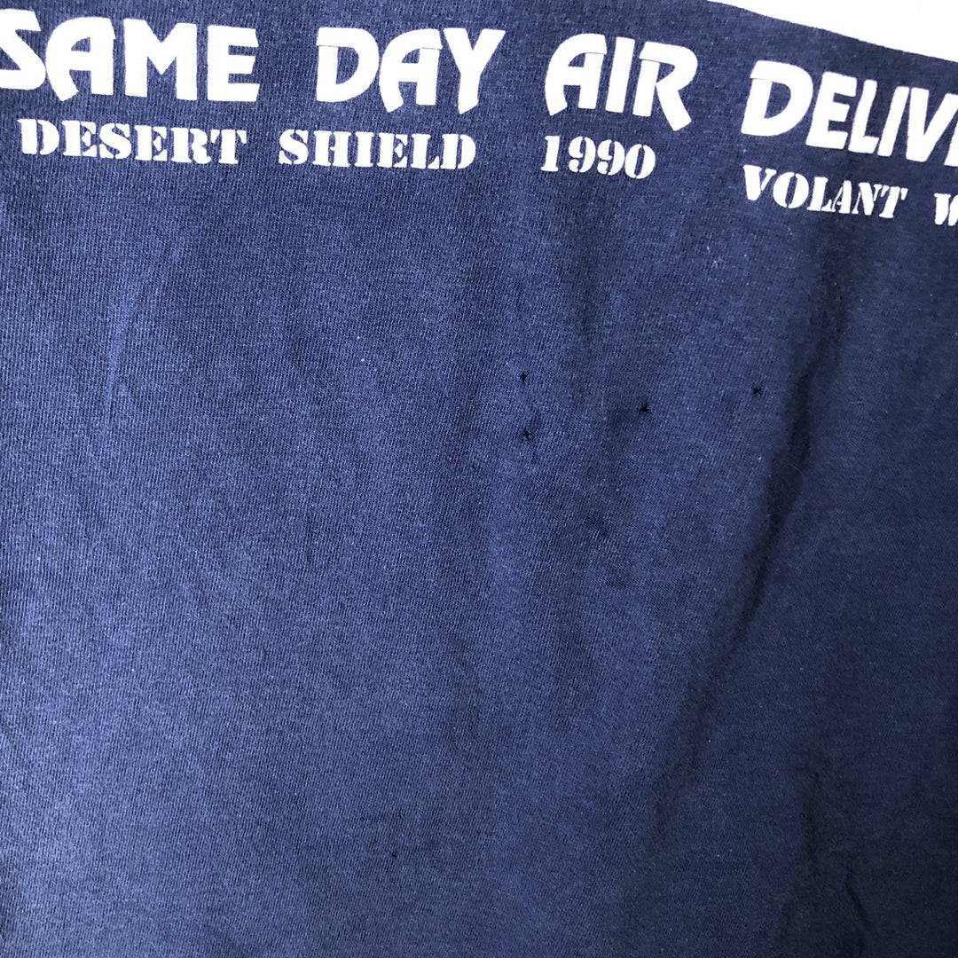 Vintage 1980'S Hanes BEEFY-T Blue Tag Long Sleeve T-Shirt, Made in USA, Men's Size L cotton navy blue type Vintage Second Hand