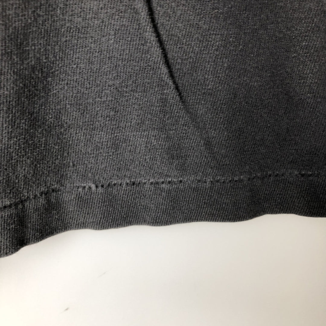 90'S Hanes BEEFY-T Blue Tag Long-Sleeve T-Shirt, Made in USA, Men's Size L (Equivalent), Vintage cotton Charcoal Vintage Second Hand