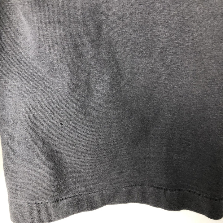 90'S Hanes BEEFY-T Blue Tag Long-Sleeve T-Shirt, Made in USA, Men's Size L (Equivalent), Vintage cotton Charcoal Vintage Second Hand