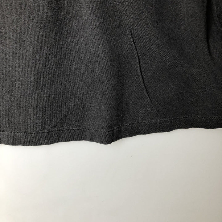 90'S Hanes BEEFY-T Blue Tag Long-Sleeve T-Shirt, Made in USA, Men's Size L (Equivalent), Vintage cotton Charcoal Vintage Second Hand